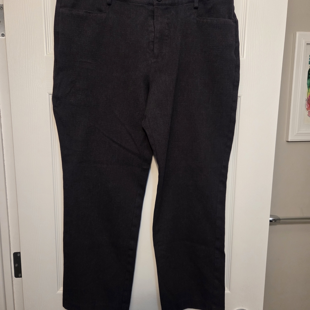 Ralph Lauren Women's Dark Gray Straight Leg Pants